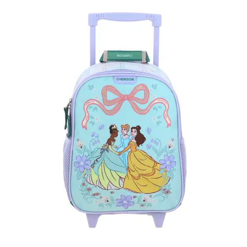 Mochila con Ruedas Princesas by Chenson Verde Escolar Niña