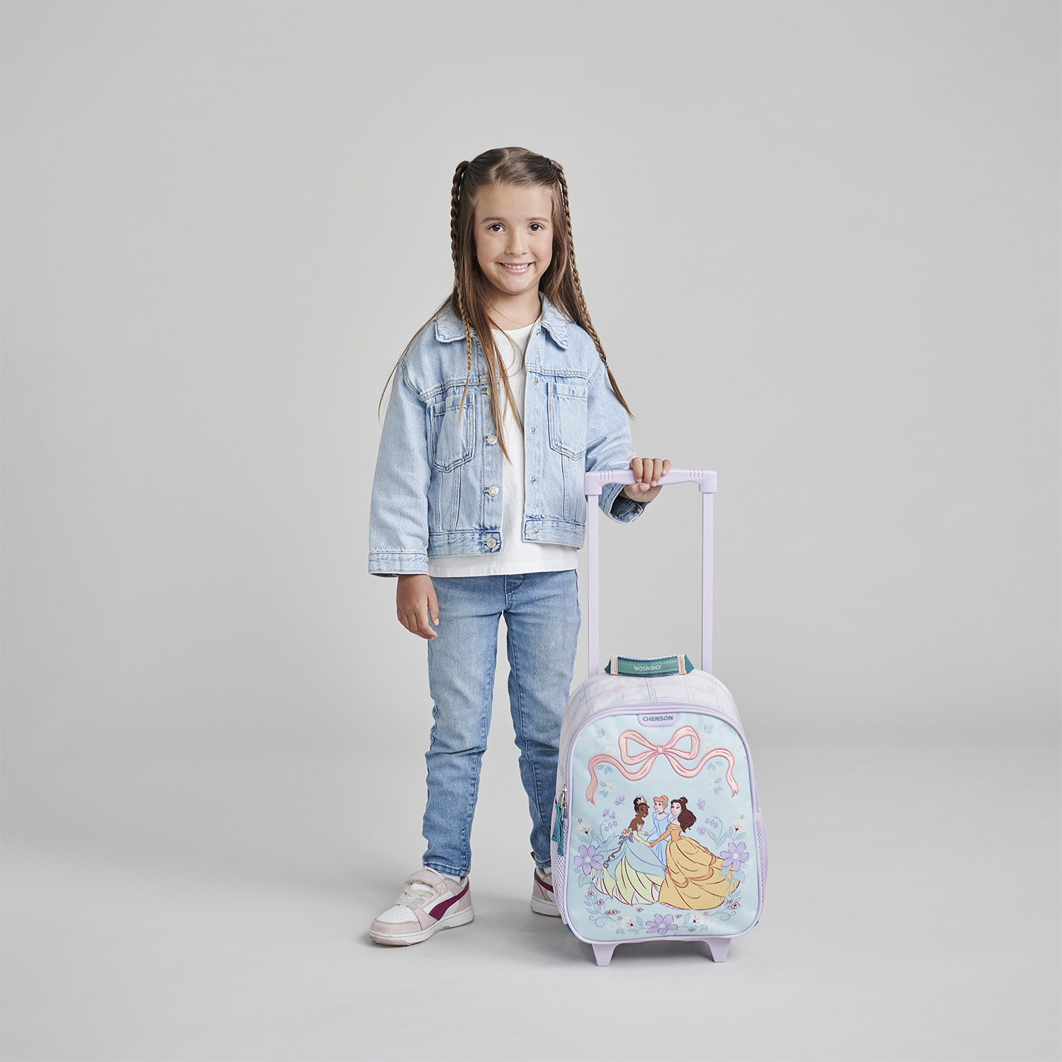 Mochila con Ruedas Princesas by Chenson Verde Escolar Niña - vista 2