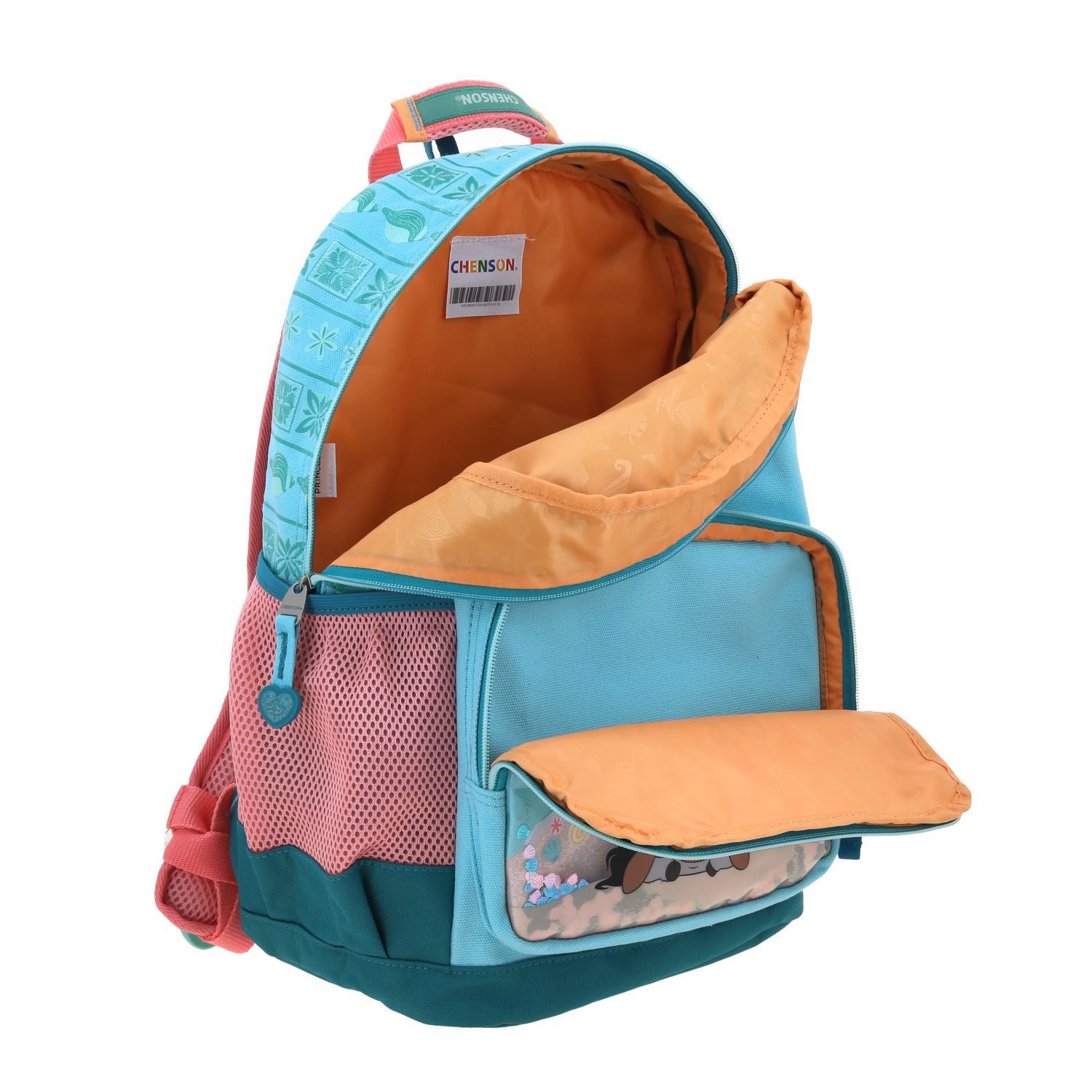Mochila Escolar Princesas by Chenson Turquesa para Niña - vista 2