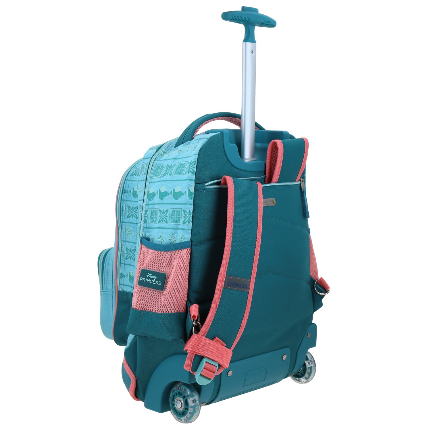 Mochila con Ruedas Princesas by Chenson Turquesa Infantil 3