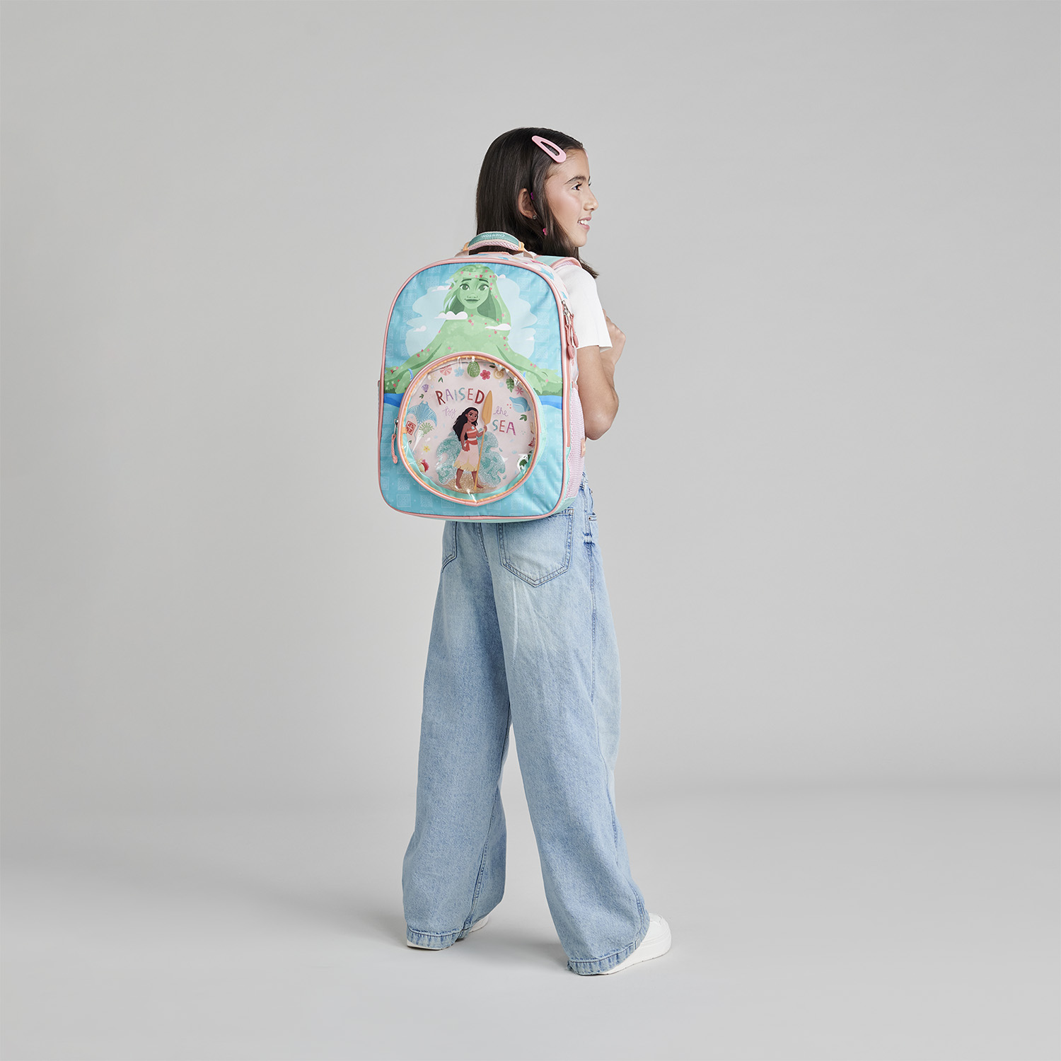 Mochila Escolar Princesas by Chenson Turquesa - Infantil - vista 2