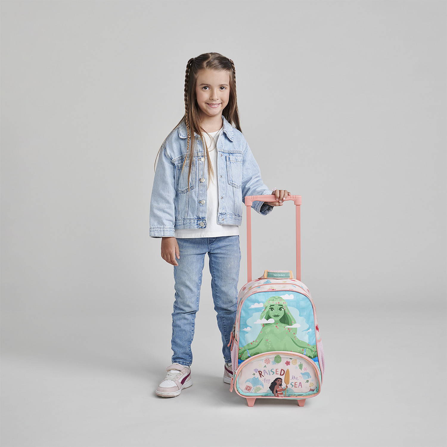 Mochila con Ruedas Princesas Turquesa Chenson Escolar Niña - vista 2