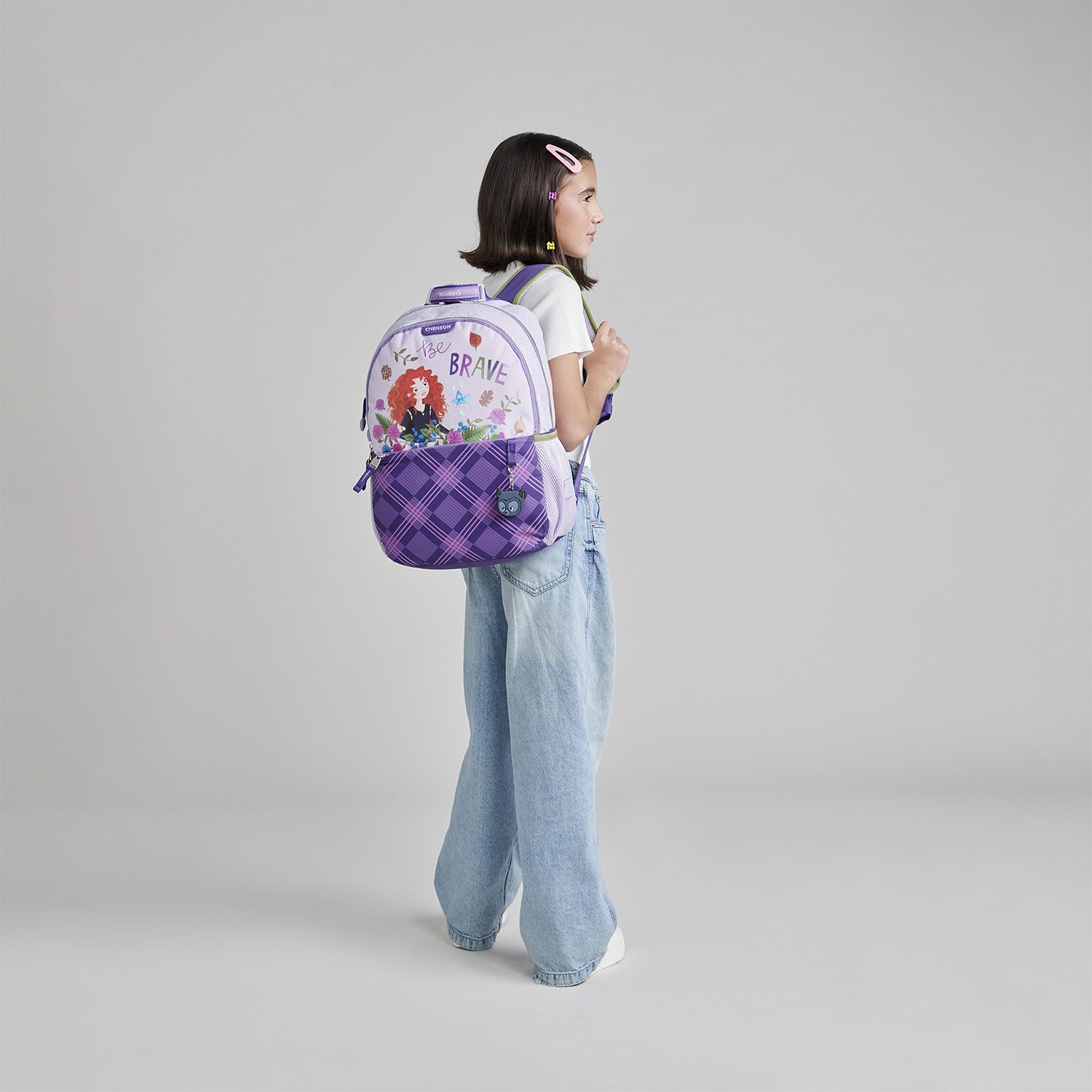 Mochila Escolar Princesas by Chenson Uva - Resistente - vista 2