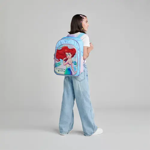Mochila Escolar Princesas by Chenson Azul - Resistente - vista 2