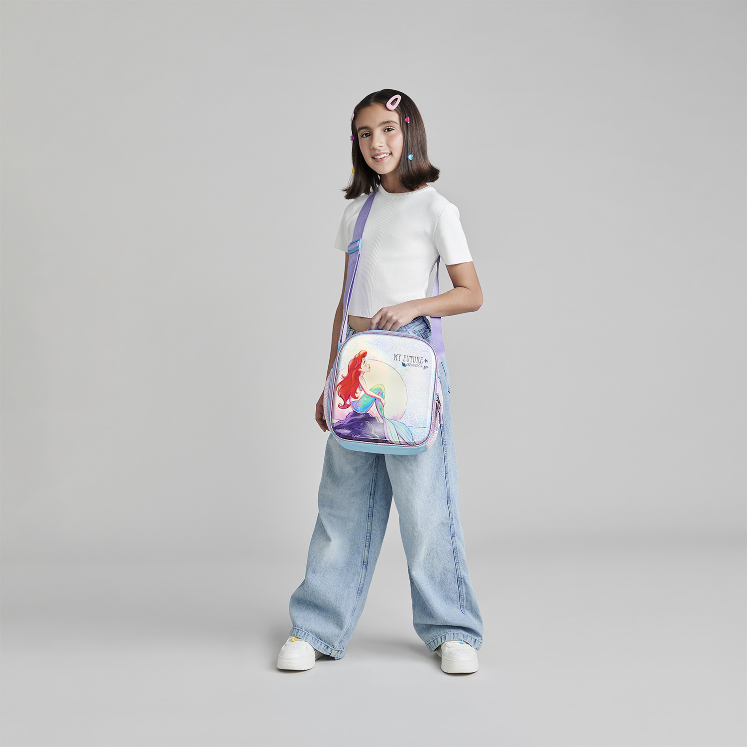 Lonchera Escolar Princesas by Chenson Azul Térmica Niña - vista 2
