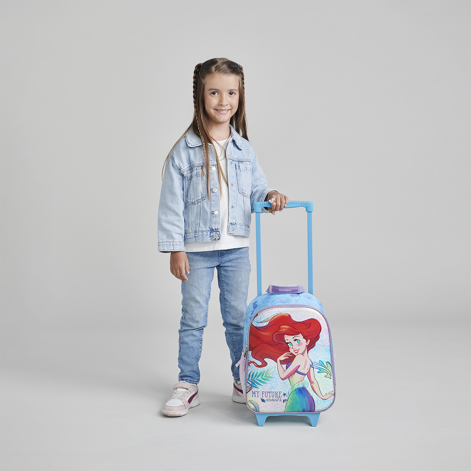 Mochila con Ruedas Princesas by Chenson Azul Escolar - vista 2