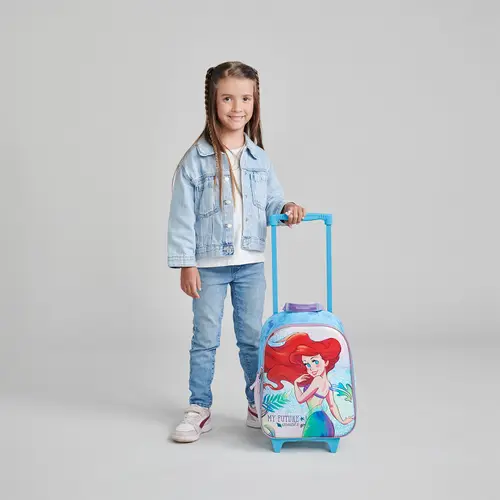 Mochila con Ruedas Princesas by Chenson Azul Escolar - vista 2