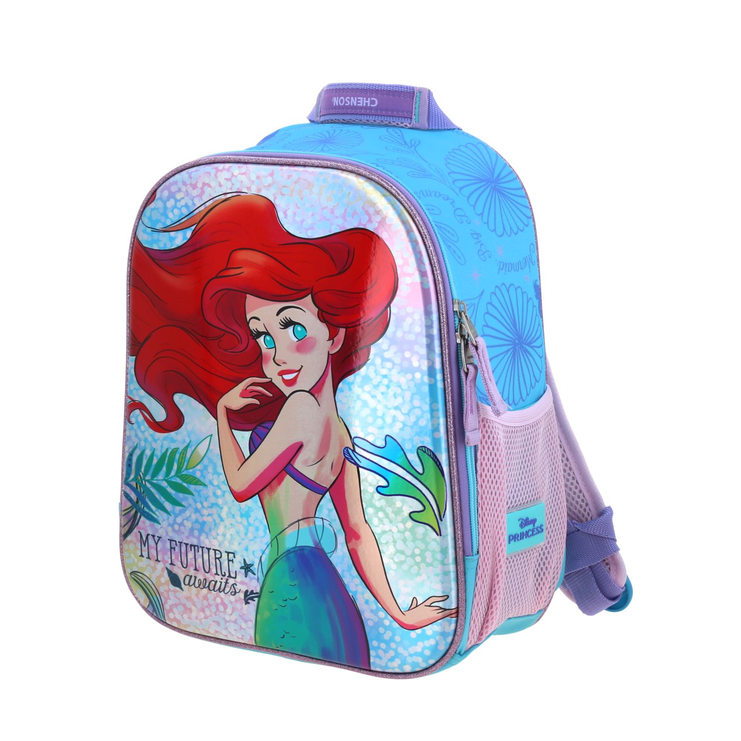 Mochila Kinder Princesas Azul Chenson - Duradera y Cómoda 2