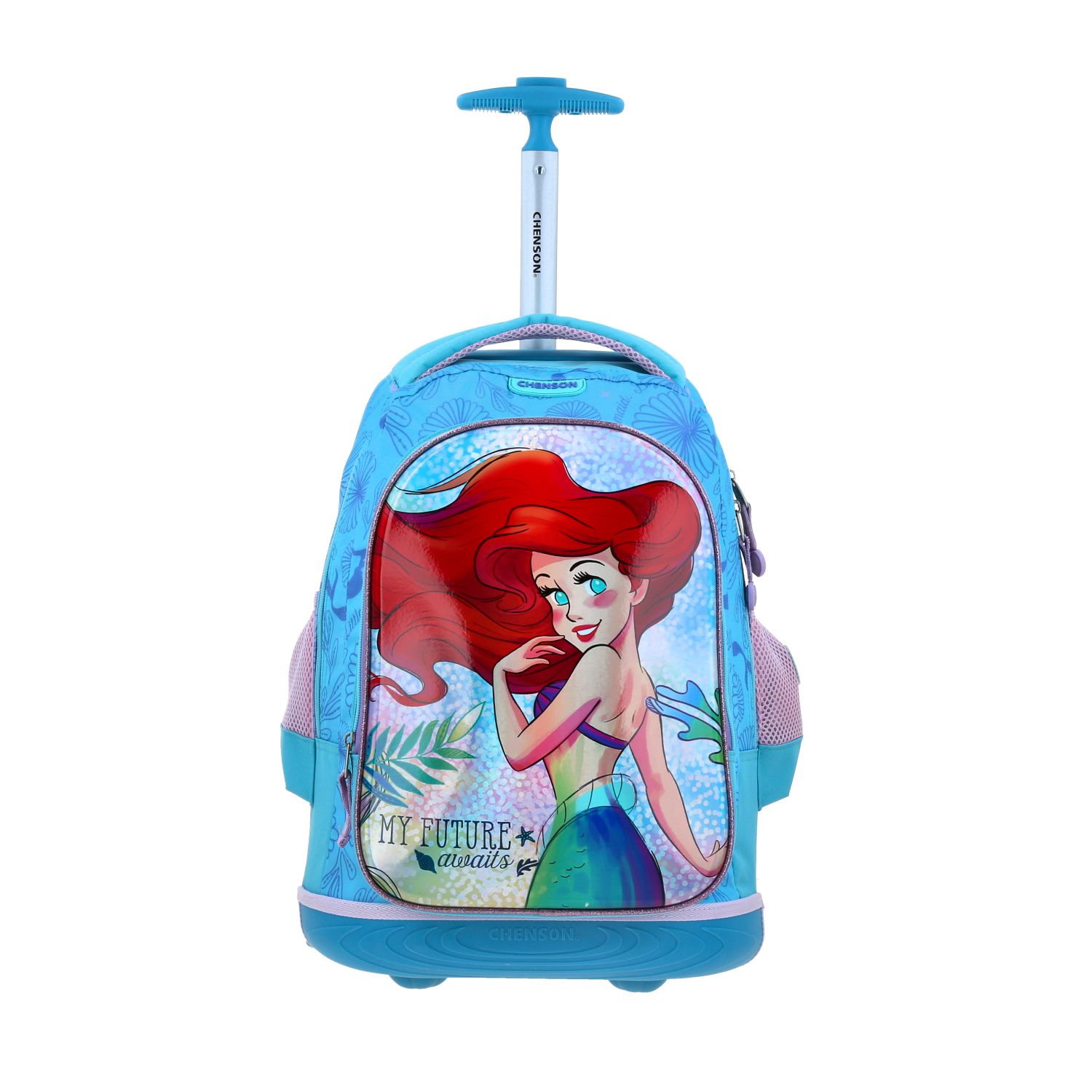 Mochila con Ruedas Princesas Azul - Escolar Infantil Chenson