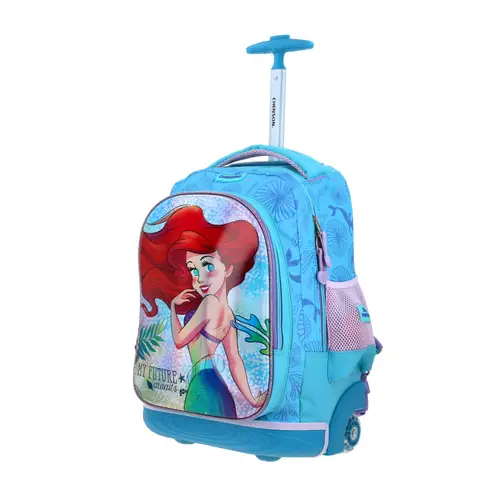 Mochila con Ruedas Princesas Azul - Escolar Infantil Chenson - vista 2