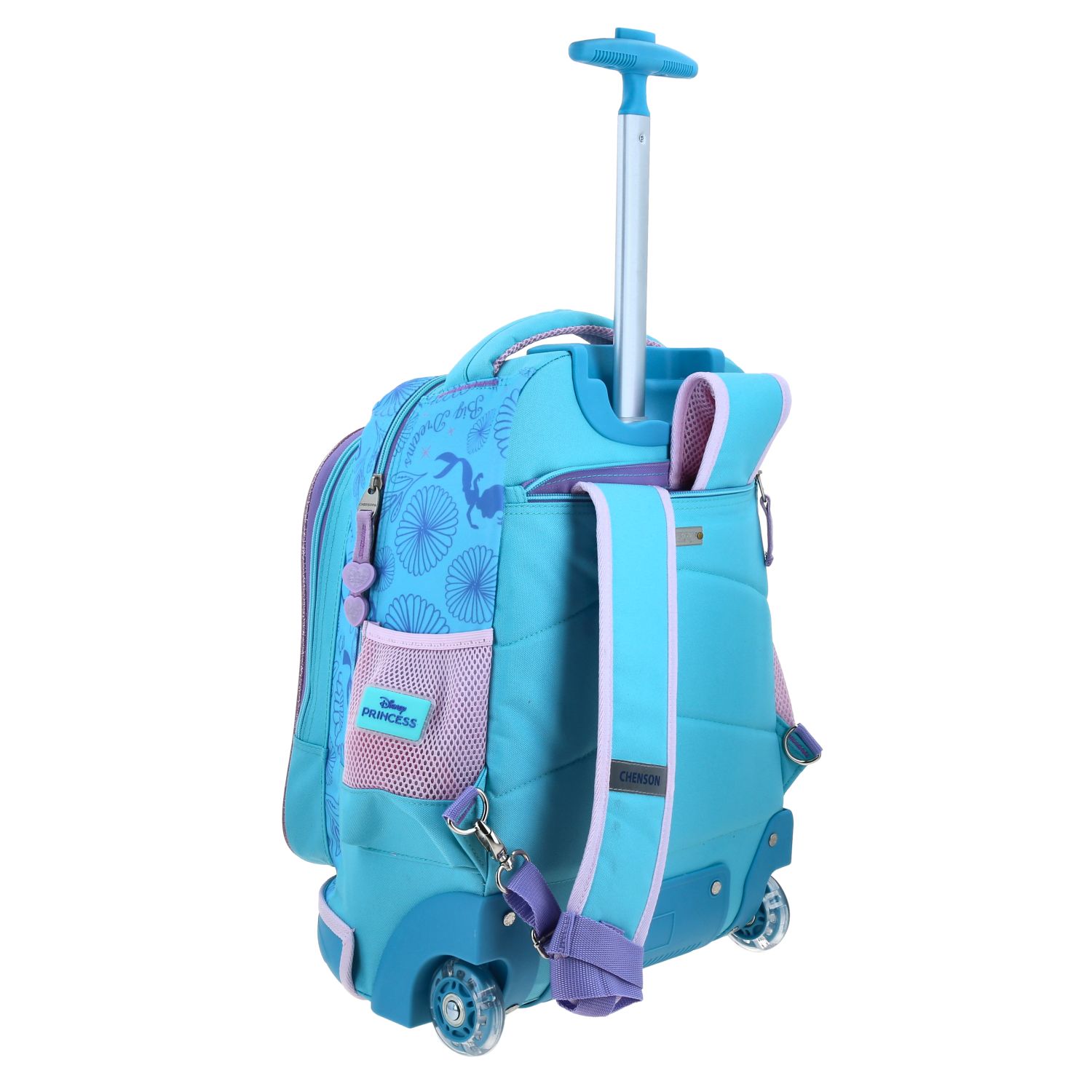 Mochila con Ruedas Princesas Azul - Escolar Infantil Chenson 3