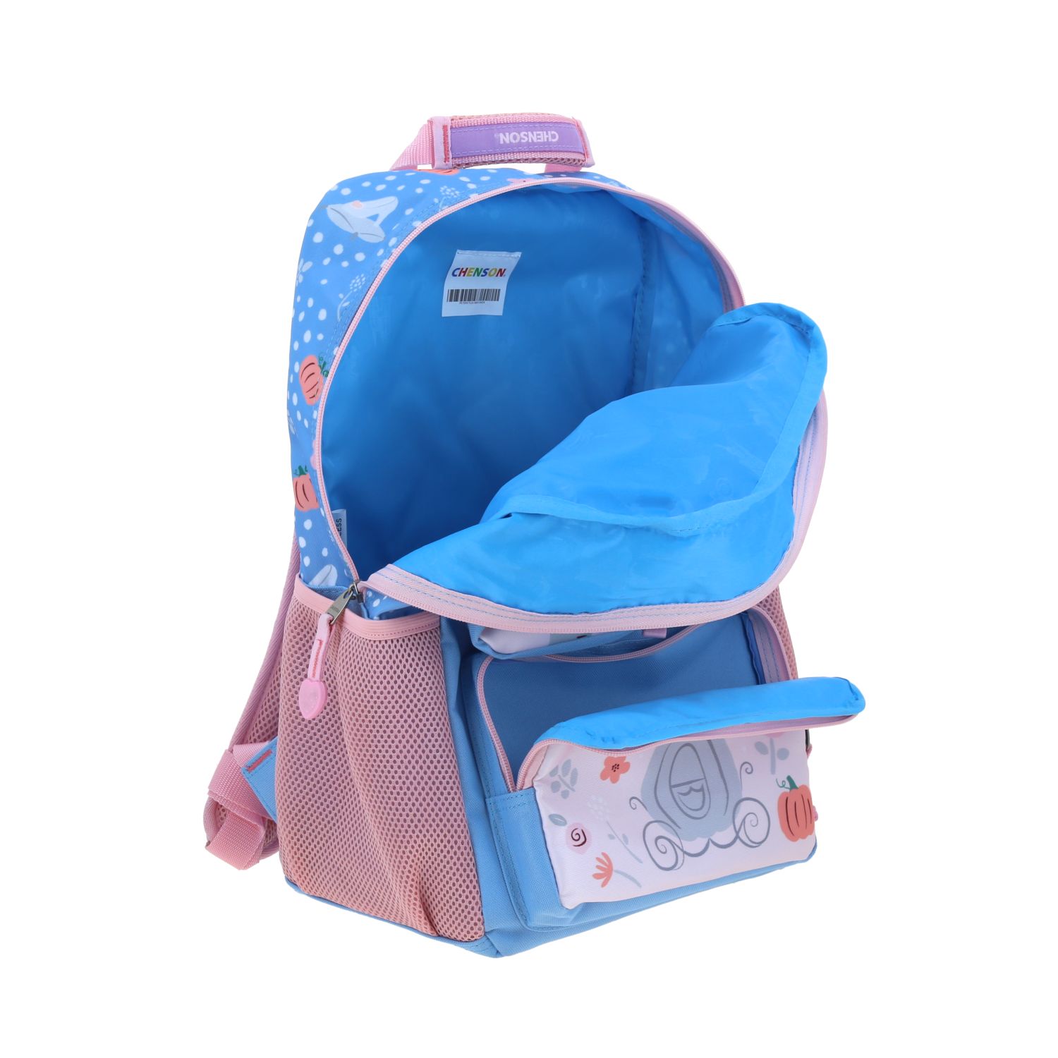 Mochila Escolar Princesas by Chenson Azul - Infantil Resistente - vista 2