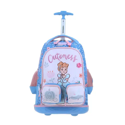 Mochila con Ruedas Princesas by Chenson Azul - Escolar Niña