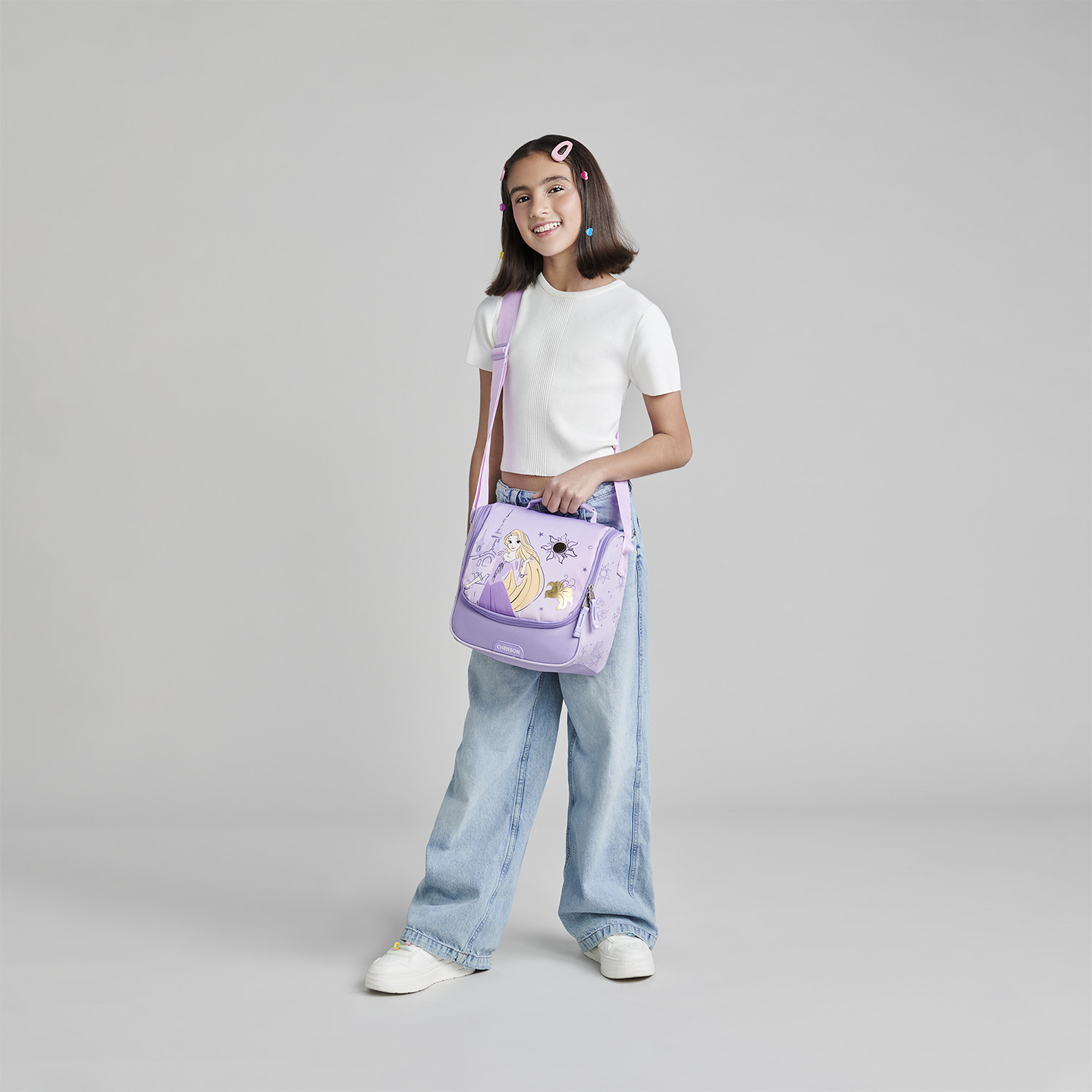 Lonchera Escolar Térmica Princesas Violeta - Chenson - vista 2