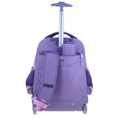 Mochila con Ruedas Princesa Rapunzel by Chenson Violeta Escolar 4