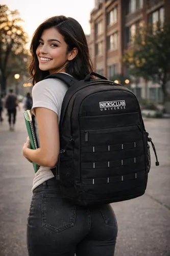 Mochila Escolar Nicks Club Negro - Backpack Juvenil
