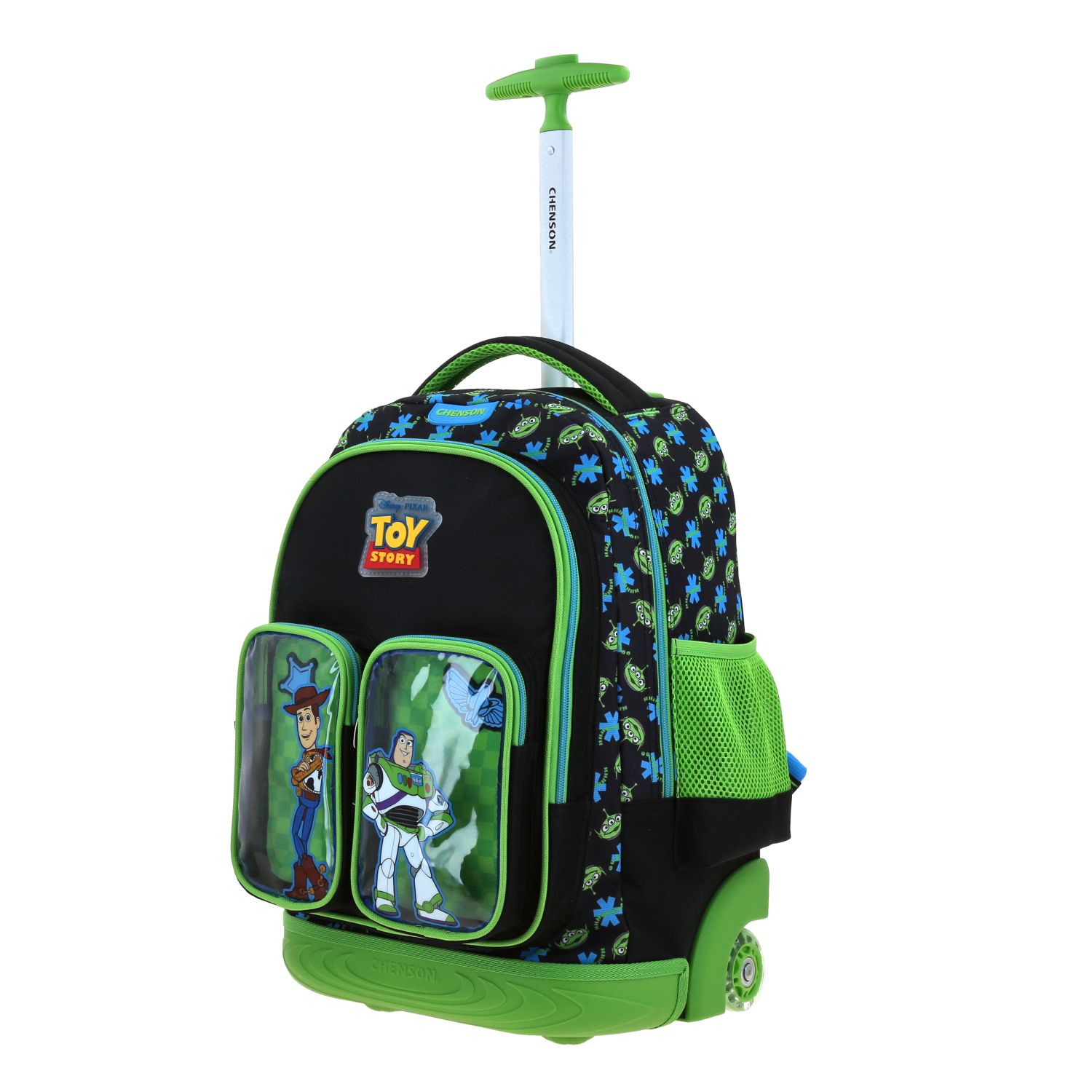 Mochila con Ruedas TS by Chenson Negro - Bastón Aluminio LED 2