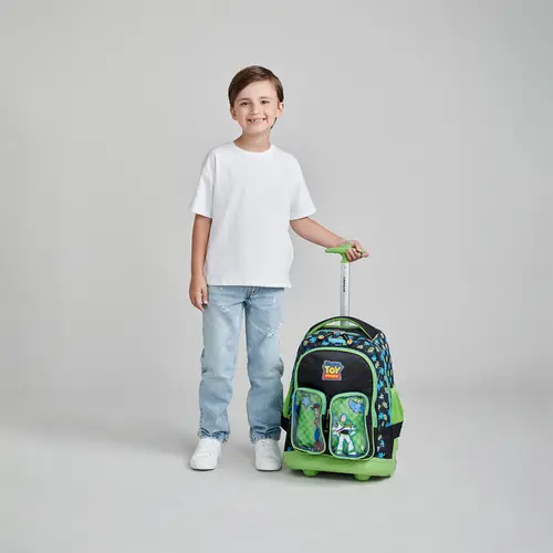 Mochila con Ruedas Toy Story Chenson Primaria Negro LED - vista 2
