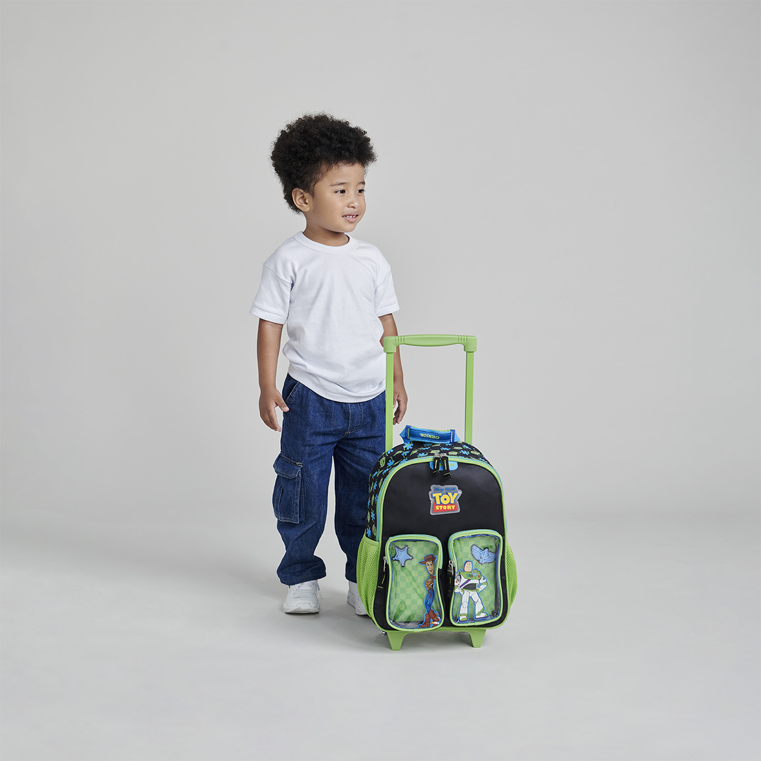 Mochila con Ruedas TS by Chenson Negro - Doble Poste Retráctil - vista 2