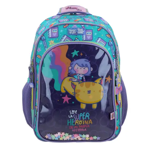 Kit Escolar Vania Bachur by Chenson Mochila + Lonchera Turquesa 1