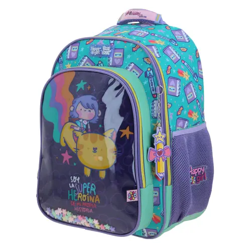Kit Escolar Vania Bachur by Chenson Mochila + Lonchera Turquesa 2