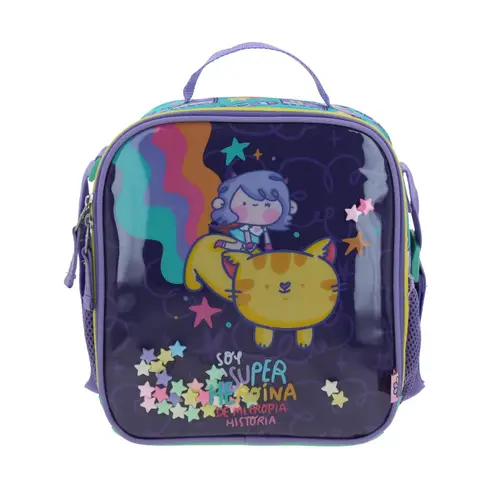 Kit Escolar Vania Bachur by Chenson Mochila + Lonchera Turquesa Infantil 3