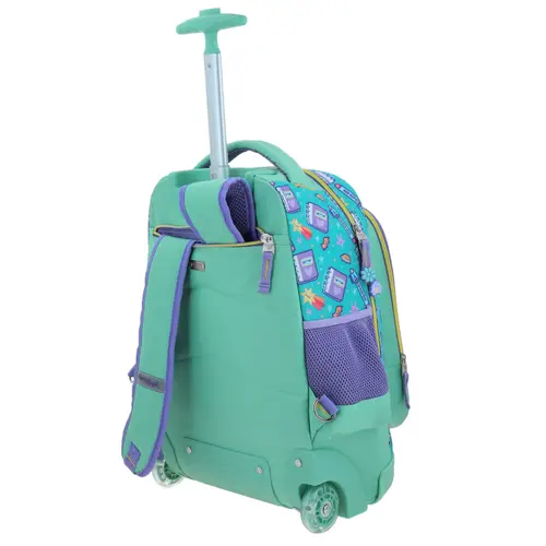 Mochila con Ruedas Turquesa Vania Bachur para Niña - Diversión y Durabilidad 5