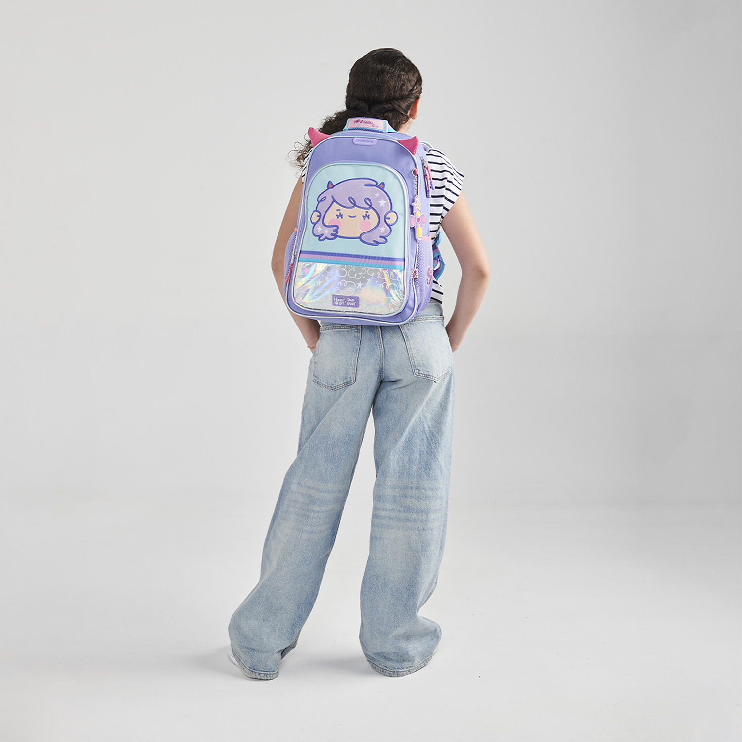 Mochila escolar para niña Vania Bachur Uva con gran durabilidad y seguridad - vista 2