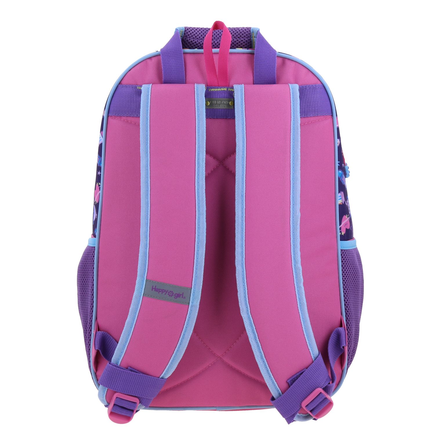 Mochila escolar para niña Vania Bachur Rosa con compartimentos seguros 4