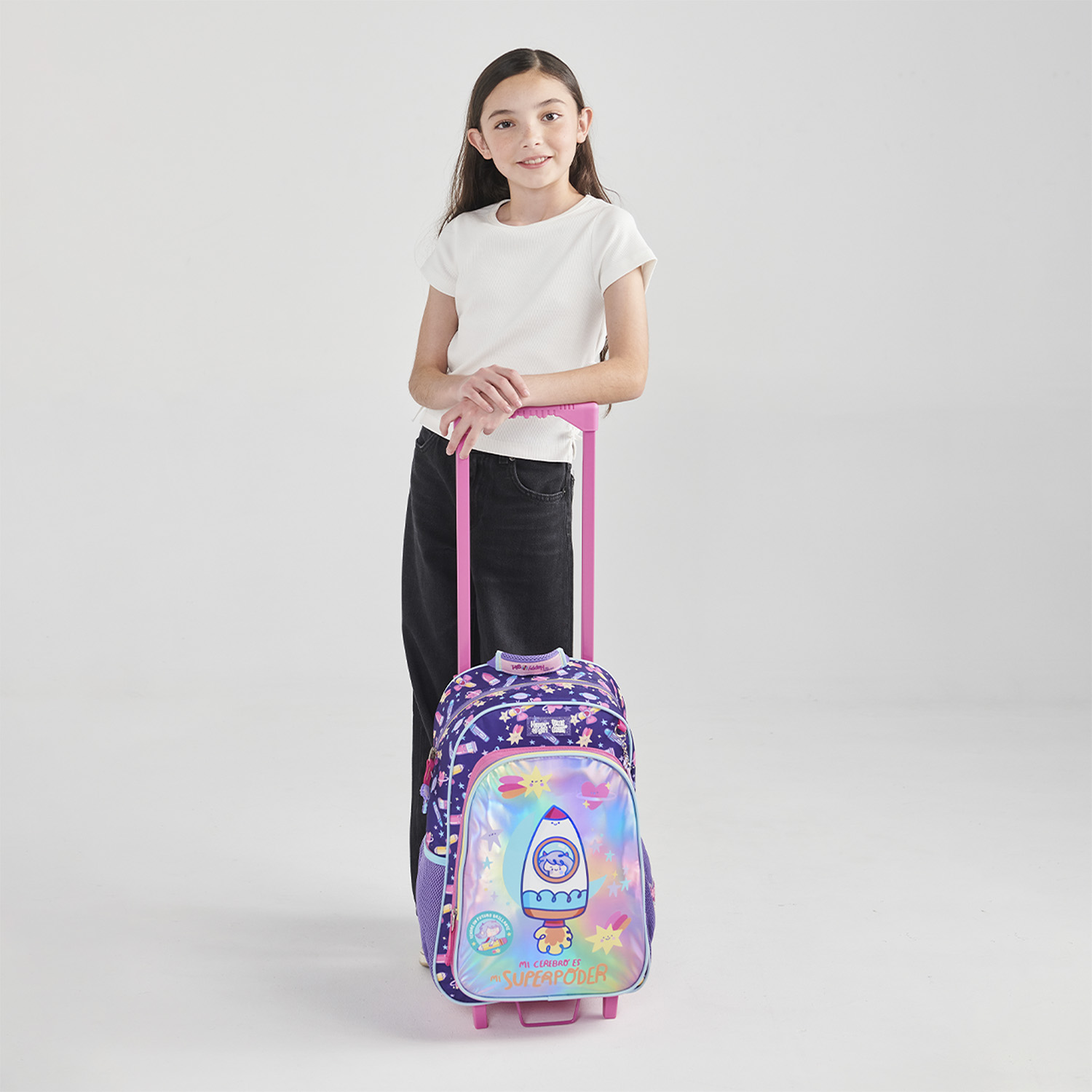 Mochila con Ruedas Rosa para Niña Vania Bachur by Chenson - Divertida y Duradera - vista 2