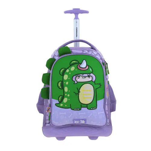 Mochila con Ruedas Vania Bachur Violeta para Niña - Divertida y Segura