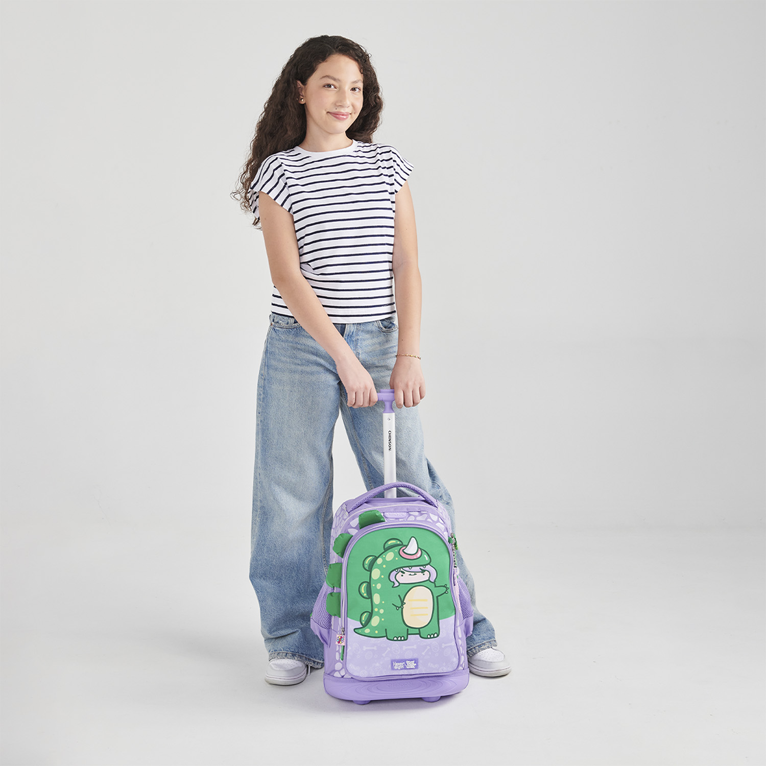 Mochila con Ruedas Vania Bachur Violeta para Niña - Divertida y Segura - vista 2