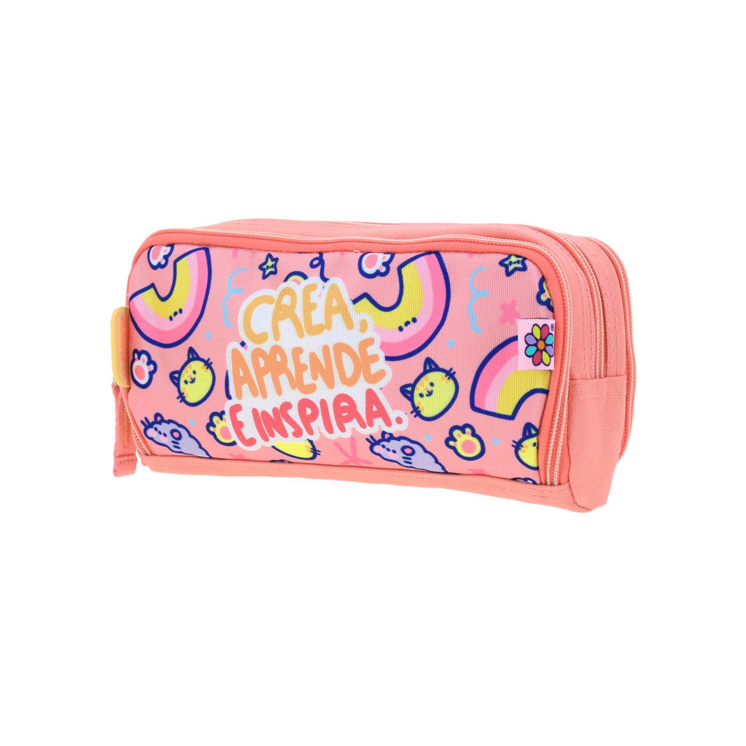 Kit Escolar Vania Bachur by Chenson (Mochila + Mochila) Naranja Infantil 5