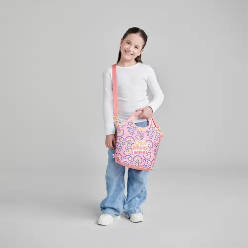 Lonchera Escolar Térmica Vania Bachur Naranja con Aislante - vista 2