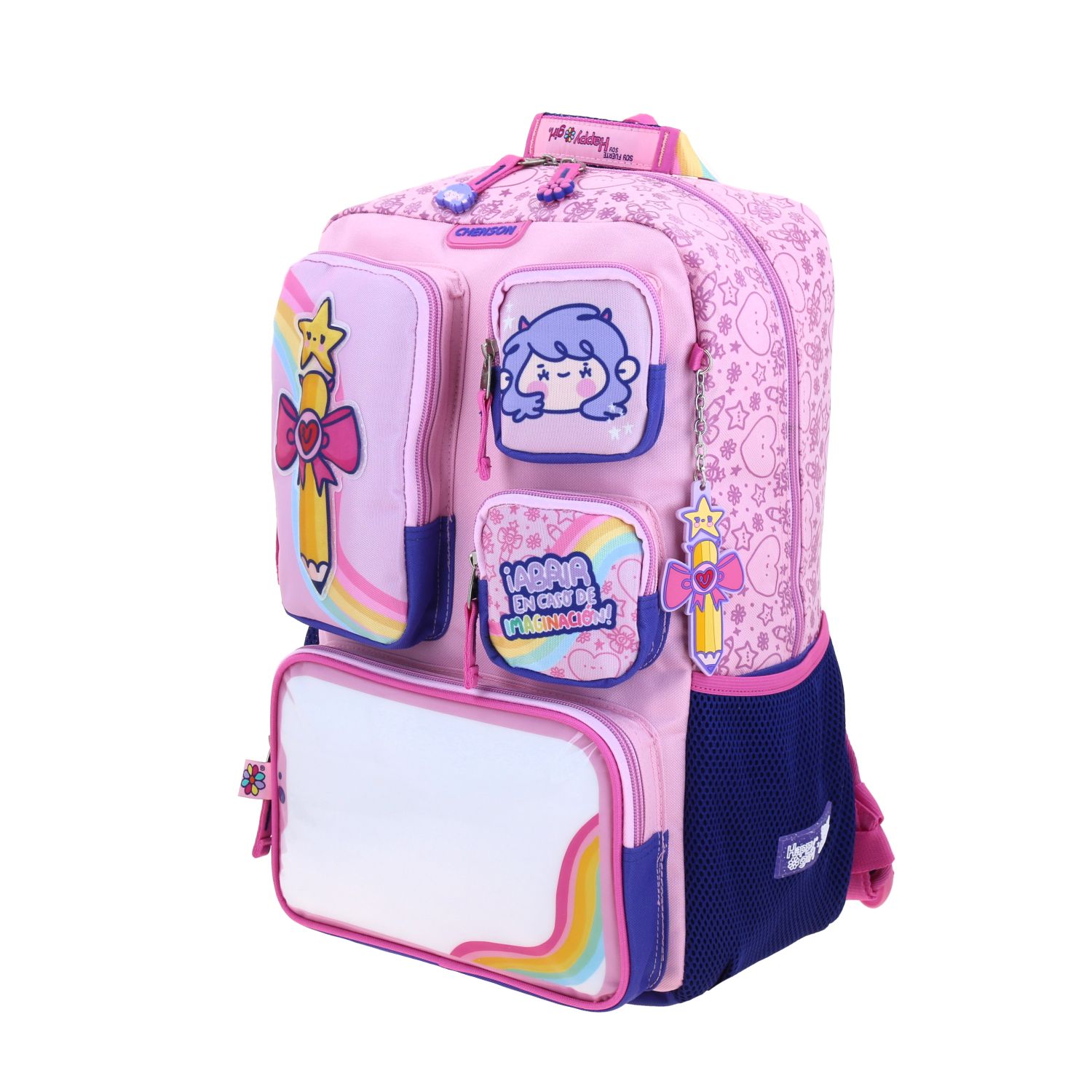 Mochila Escolar Vania Bachur Azul para Niña | Chenson 2