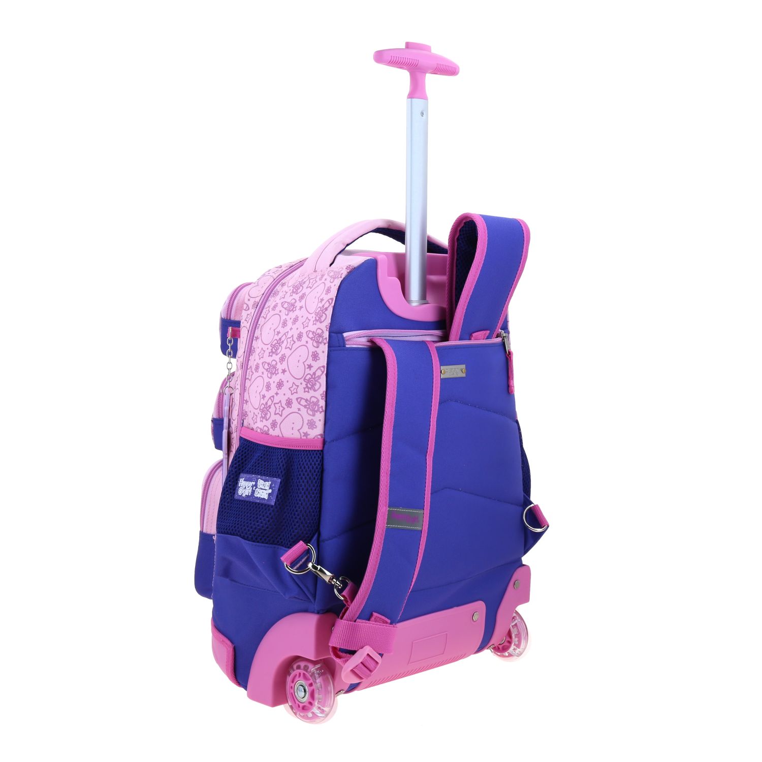 Mochila con Ruedas Vania Bachur Azul - Escolar Infantil 3