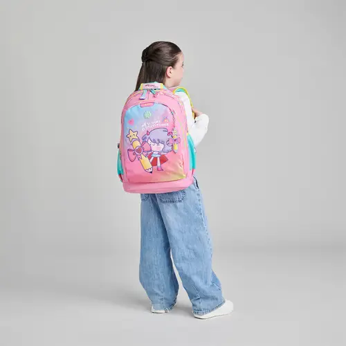 Mochila Escolar Vania Bachur Rosa para Niña | Backpack Infantil - vista 2