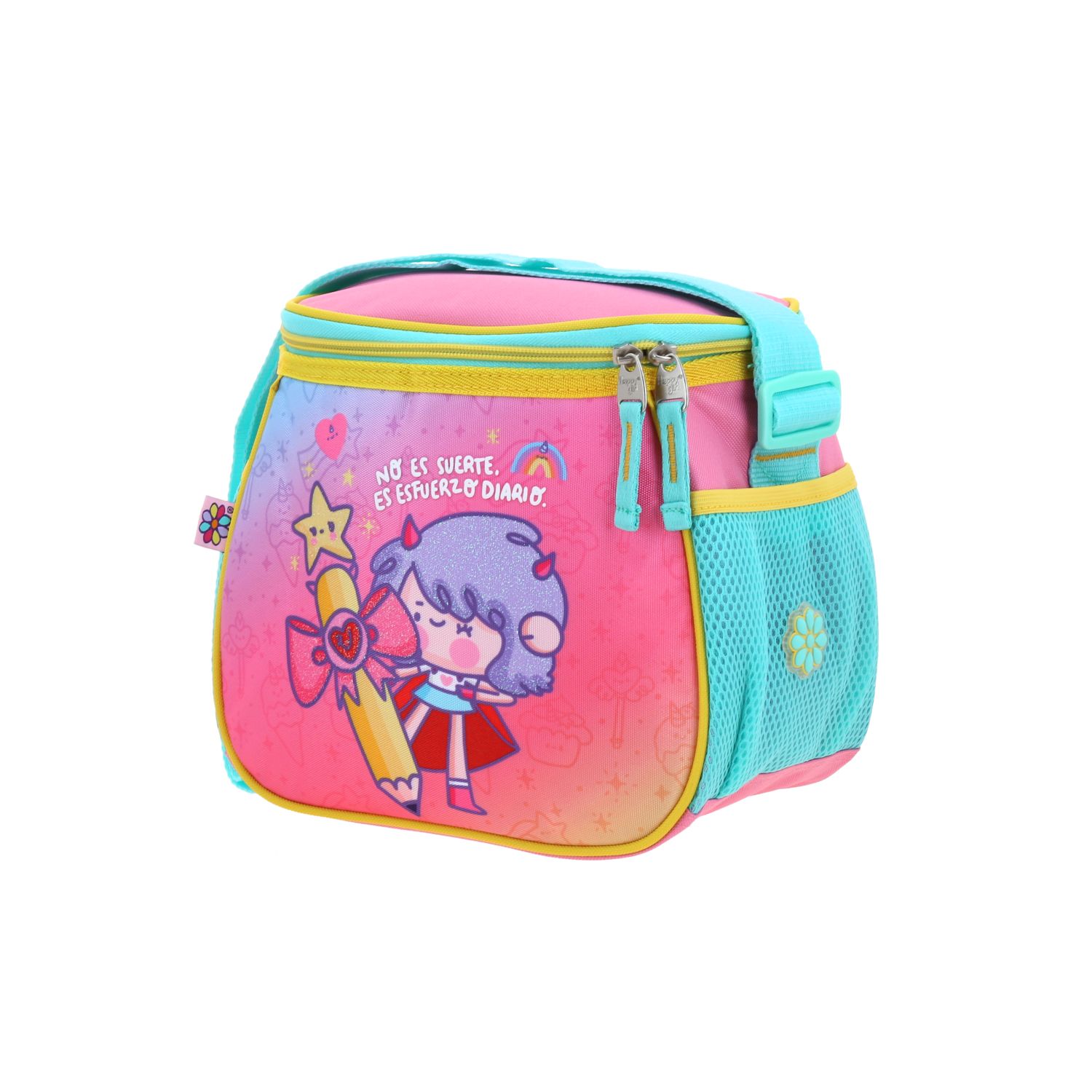 Kit Escolar Vania Bachur by Chenson Mochila + Mochila Rosa Infantil 3