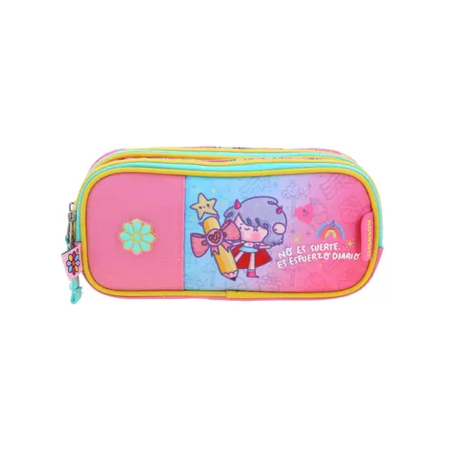 Lapicera Vania Bachur Rosa Escolar Infantil | Estuche Portalápices