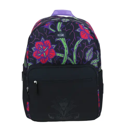 Mochila juvenil Villanas by Chenson negra con amplio compartimento
