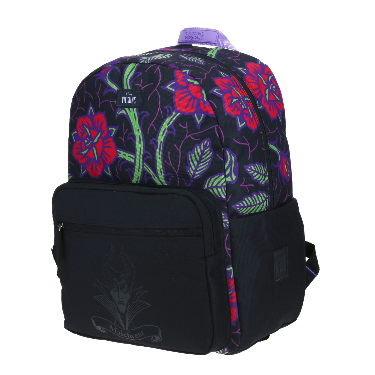Mochila juvenil Villanas by Chenson negra con amplio compartimento 2