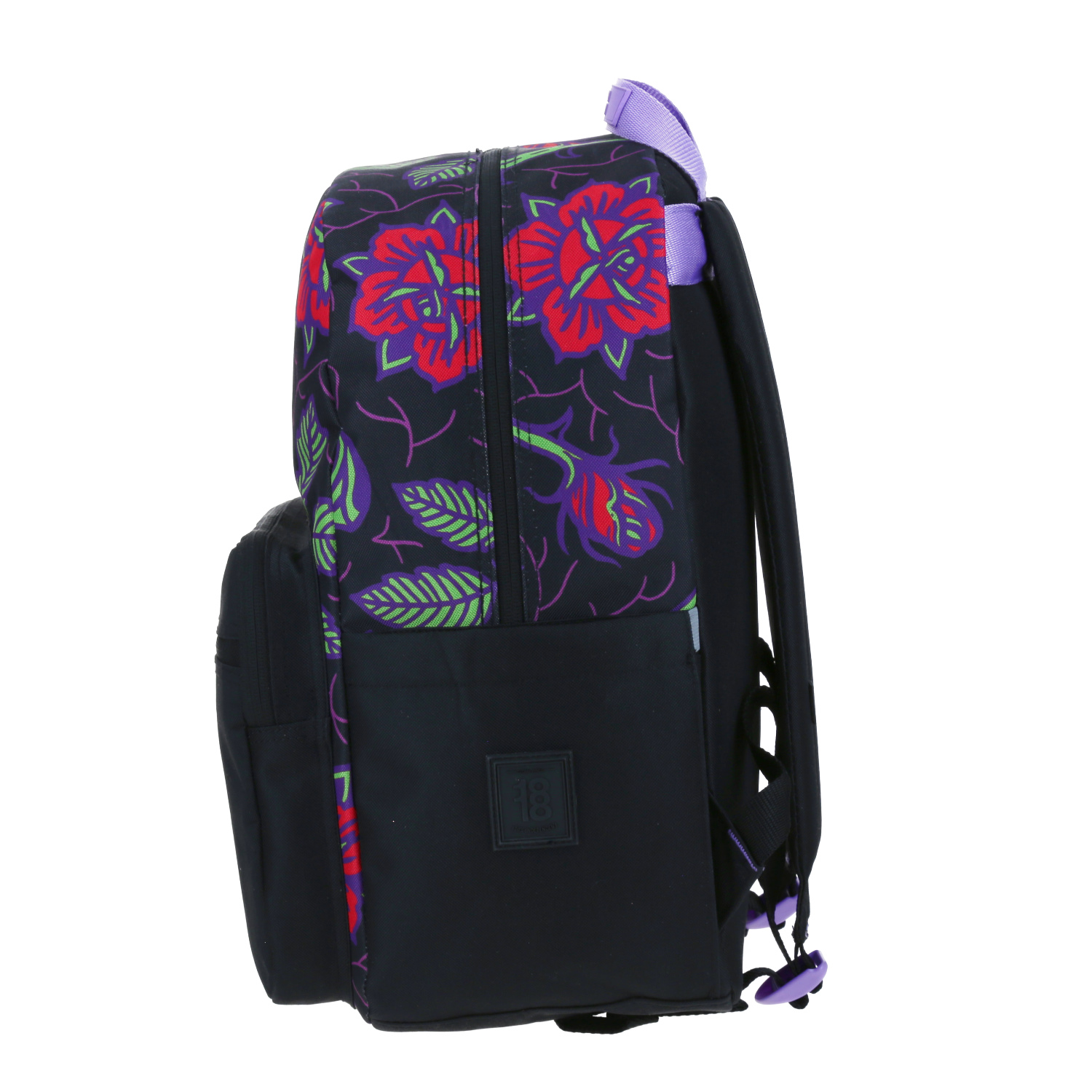 Mochila juvenil Villanas by Chenson negra con amplio compartimento 3