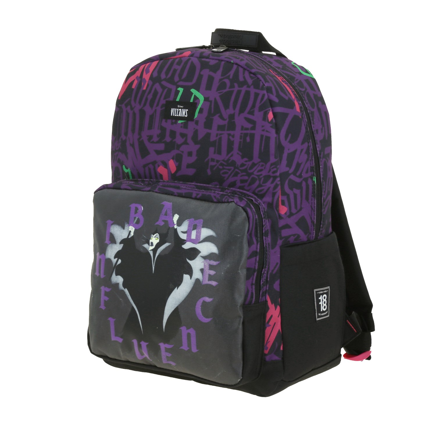 Mochila juvenil Villanas by Chenson negra con amplio compartimento 2