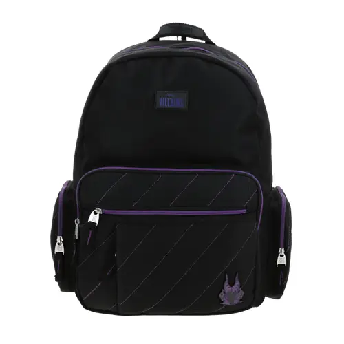 Mochila juvenil Villanas by Chenson negra con amplio compartimento