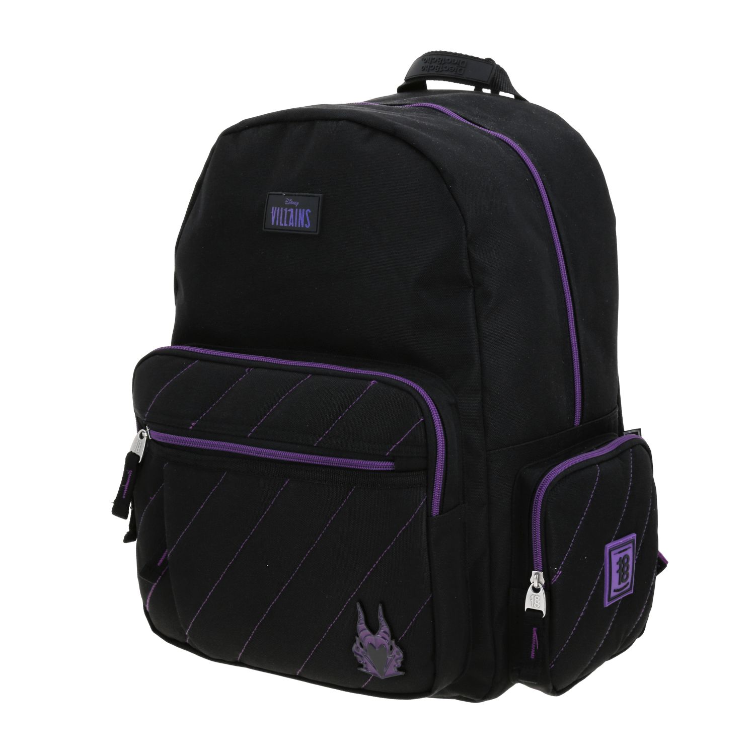Mochila juvenil Villanas by Chenson negra con amplio compartimento 2