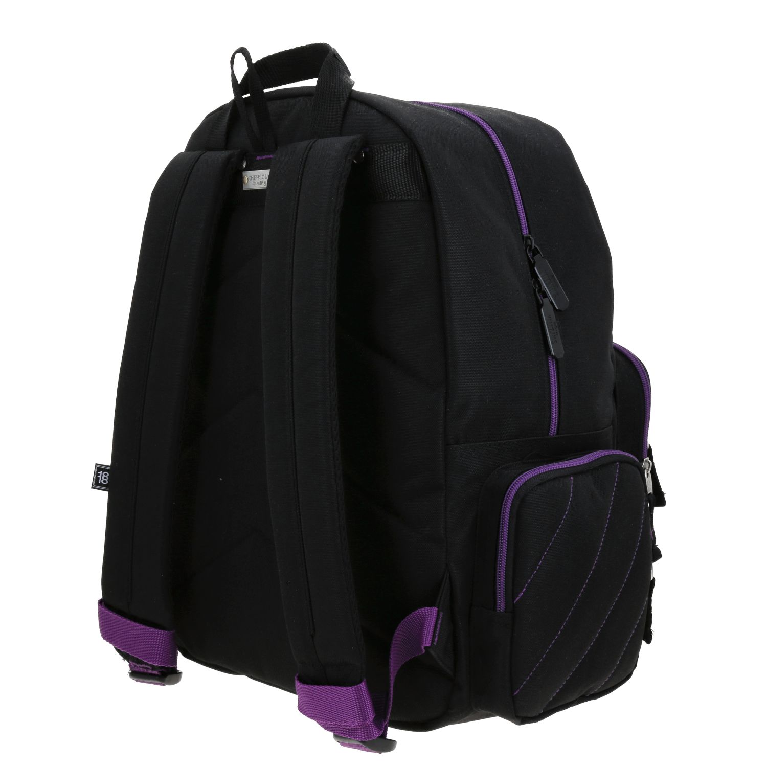 Mochila juvenil Villanas by Chenson negra con amplio compartimento 5