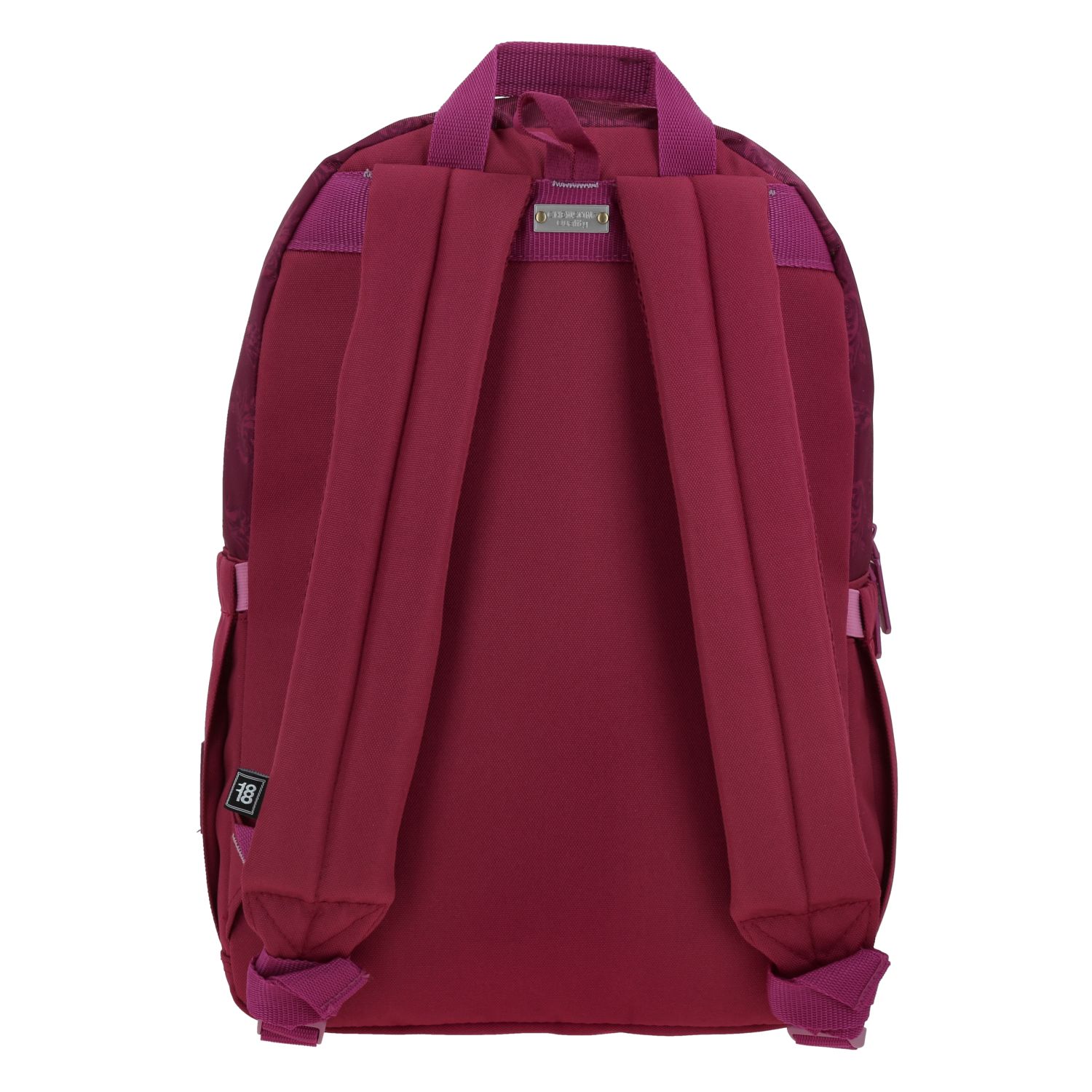 Mochila para mujer Villanas by Chenson magenta con triple bolsillo frontal 4