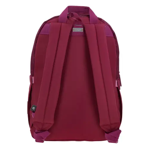Mochila para mujer Villanas by Chenson magenta con triple bolsillo frontal - vista 2