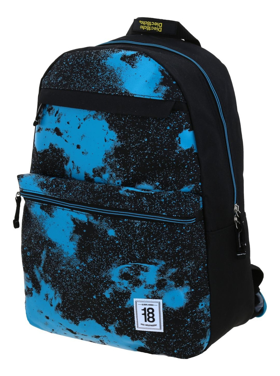 Mochila Chenson 1818 Crazy Colors 1870731-3 Color Azul Y Negro 2