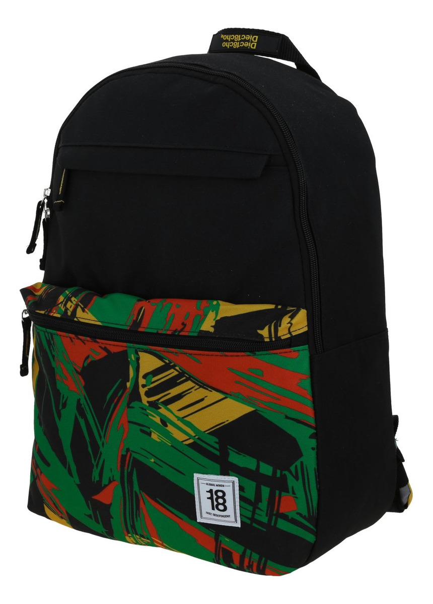 Mochila Chenson 1818 Crazy Colors 1870742-3 Color Negro 2
